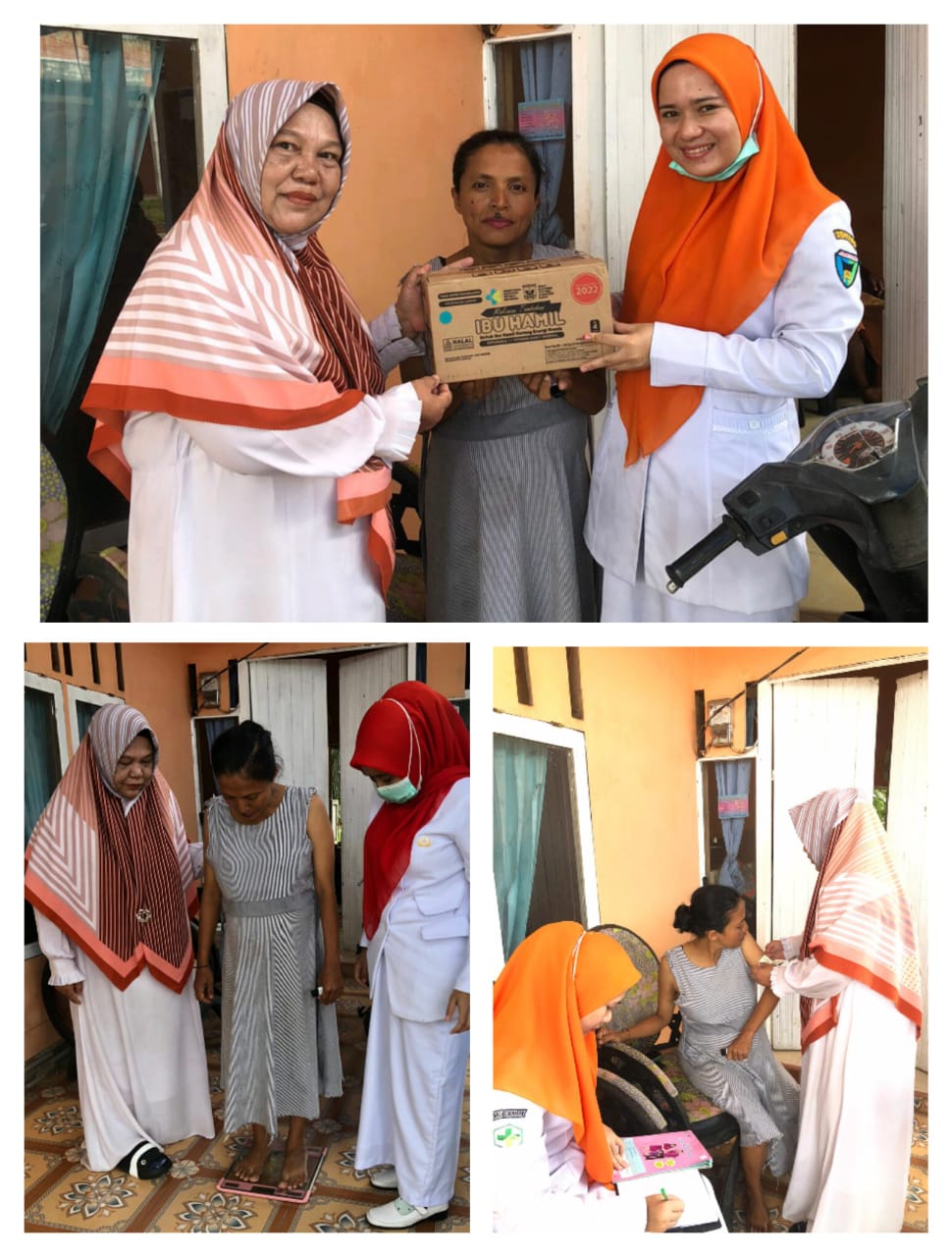 Puskesmas Airpura kunjungan rumah kasus ibu hamil KEK dan Anemia, di Nagari Lalang Panjang