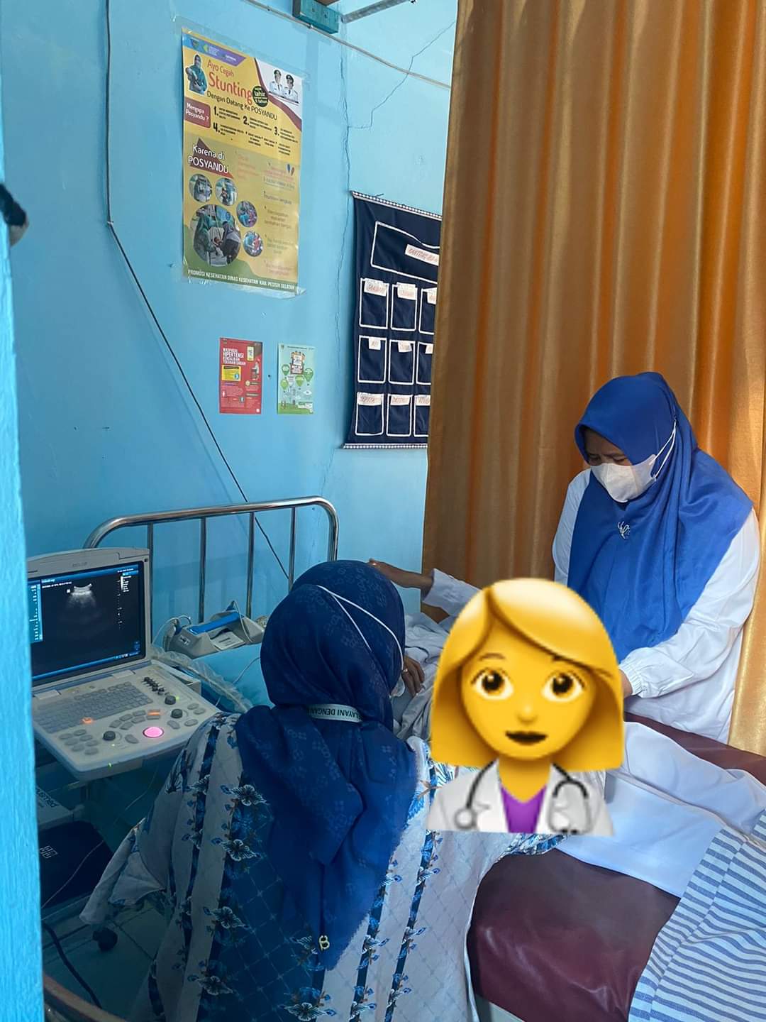 Pelayanan Pemeriksaan USG 2 dimensi di Ruangan KIA PKM Tapan