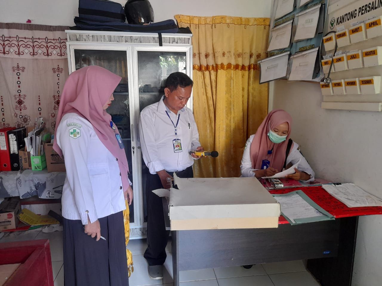 Inspeksi Kesehatan Lingkungan (IKL) di Poskesri Sungai Pinang Tapan 