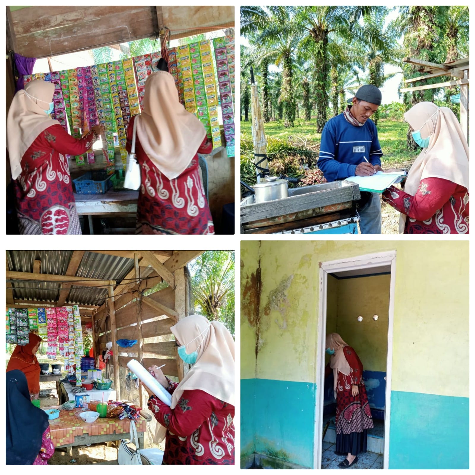 Tim puskesmas Tanjung Makmur melakukan Inspeksi kesehatan Lingkungan tempat fasilitas Umum (TFU) (TP