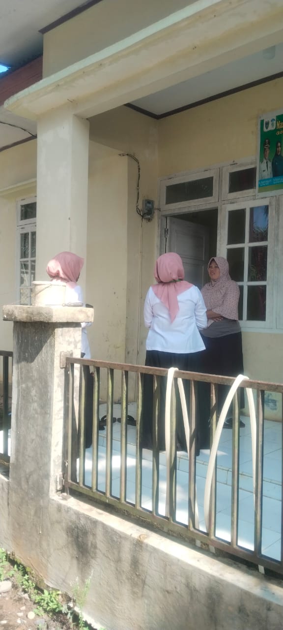 Puskesmas tanjung beringin Melakukan surveiatas laporan dari  bidan desa di poskesri sindang lunang 