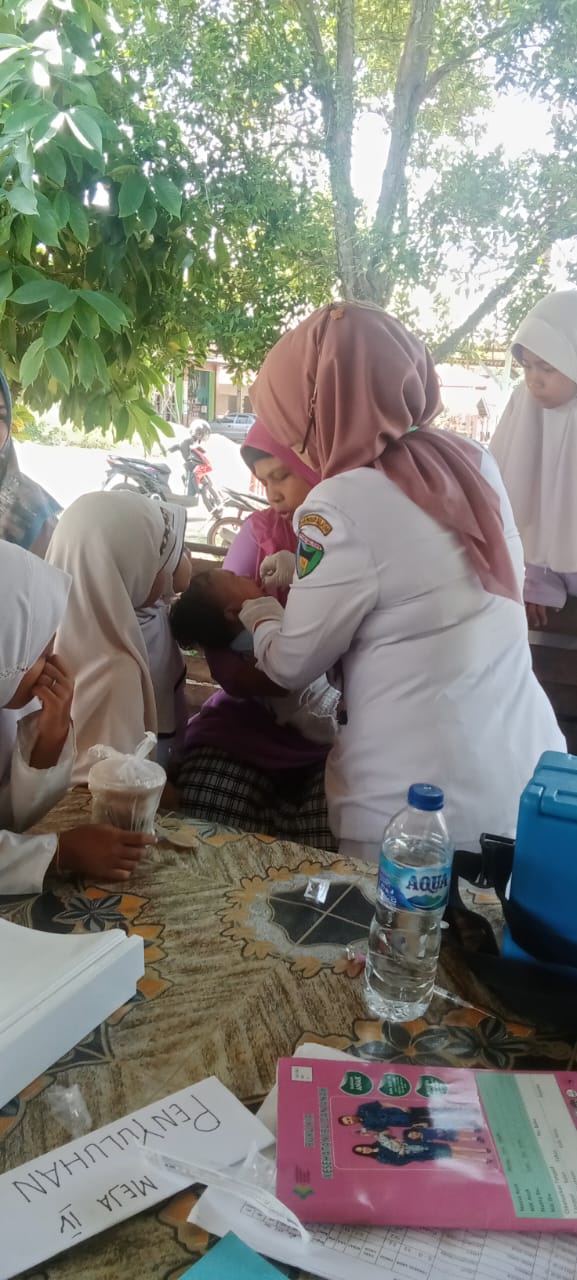Pelaksanaan Posyandu sayang mama II kenagarian kapuh utara  wilayah kerja Puskesmas Tarusan