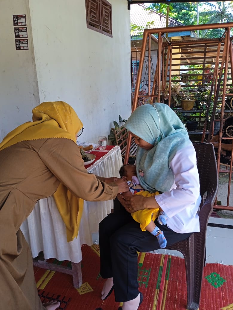 PENDISTRIBUSIAN KAPSUL VITAMIN A DAN PENIMBANGAN MASSAL DI POSYANDU BUNGA TANJUNG II PKM KY GADANG
