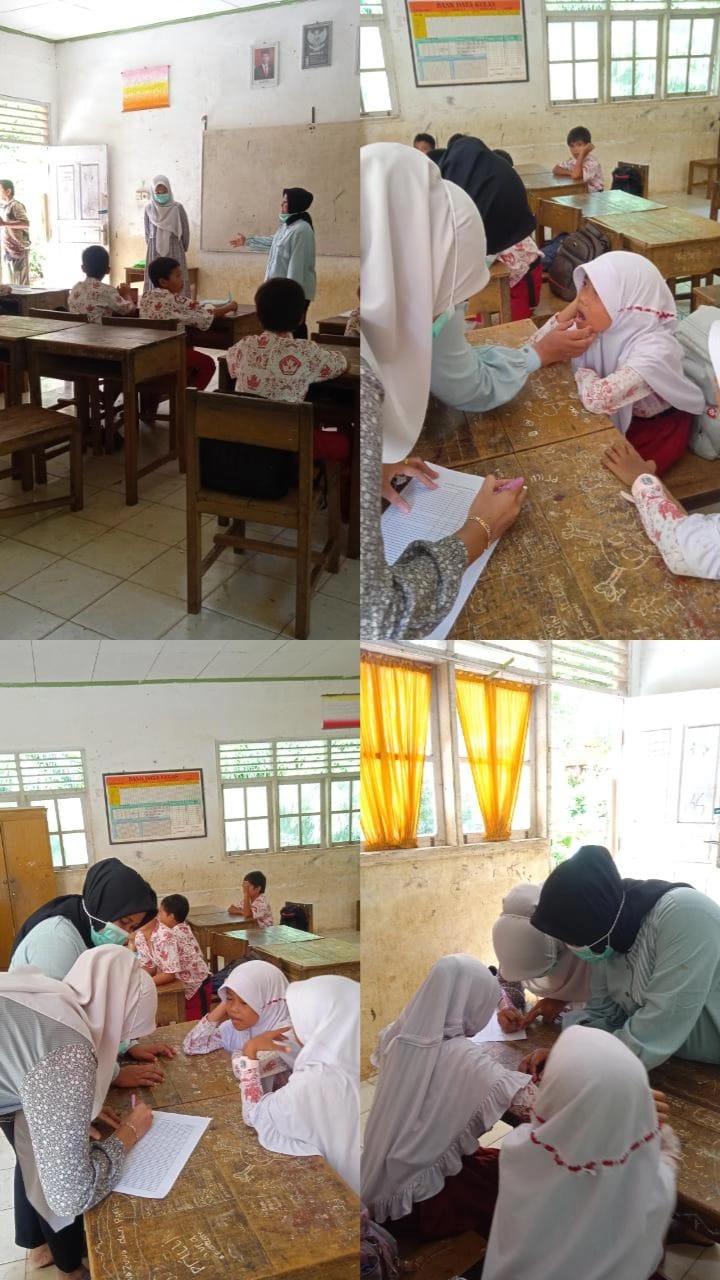 dilaksanakan kegiatan skrining pemeriksaan berkala di SDN 10 Airpura dan SMP 2 Airpura