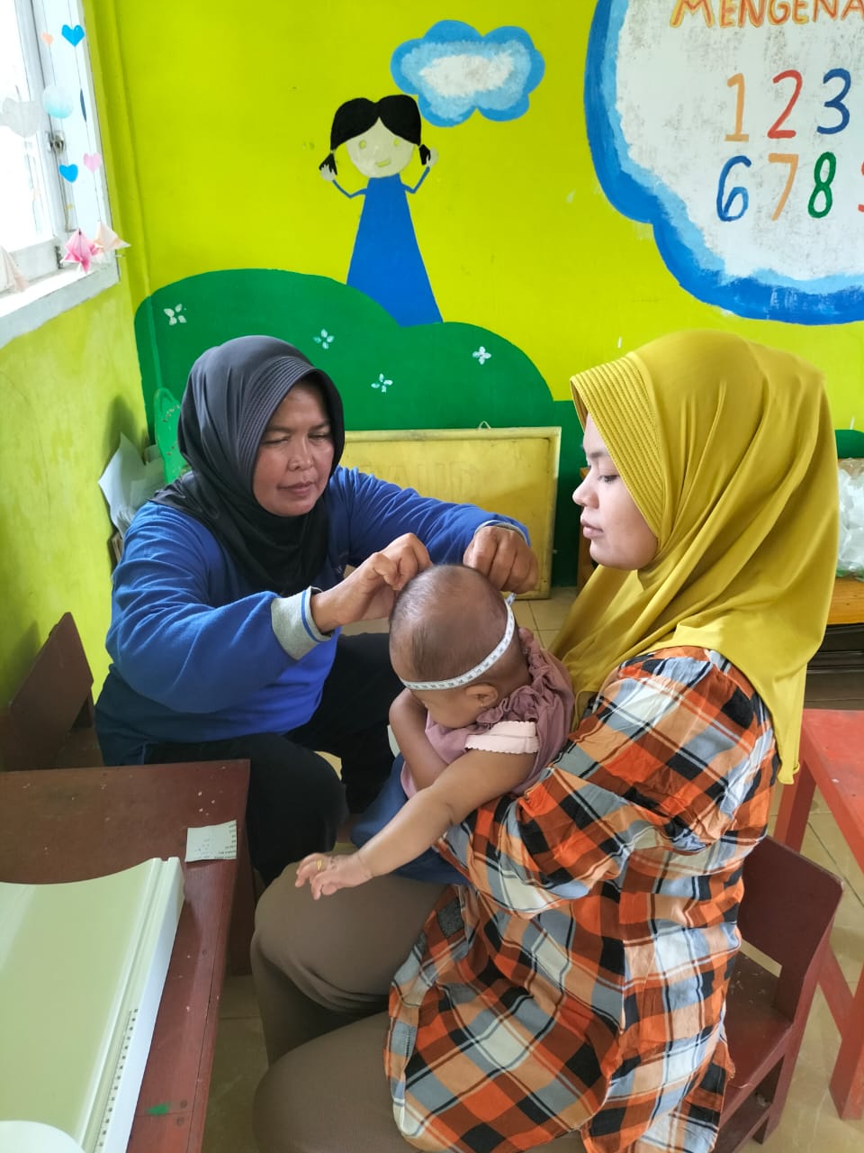 Pelaksanaan Posyandu di Posyandu mawar Kenagarian setara nanggalo wilayah kerja Puskesmas Tarusan