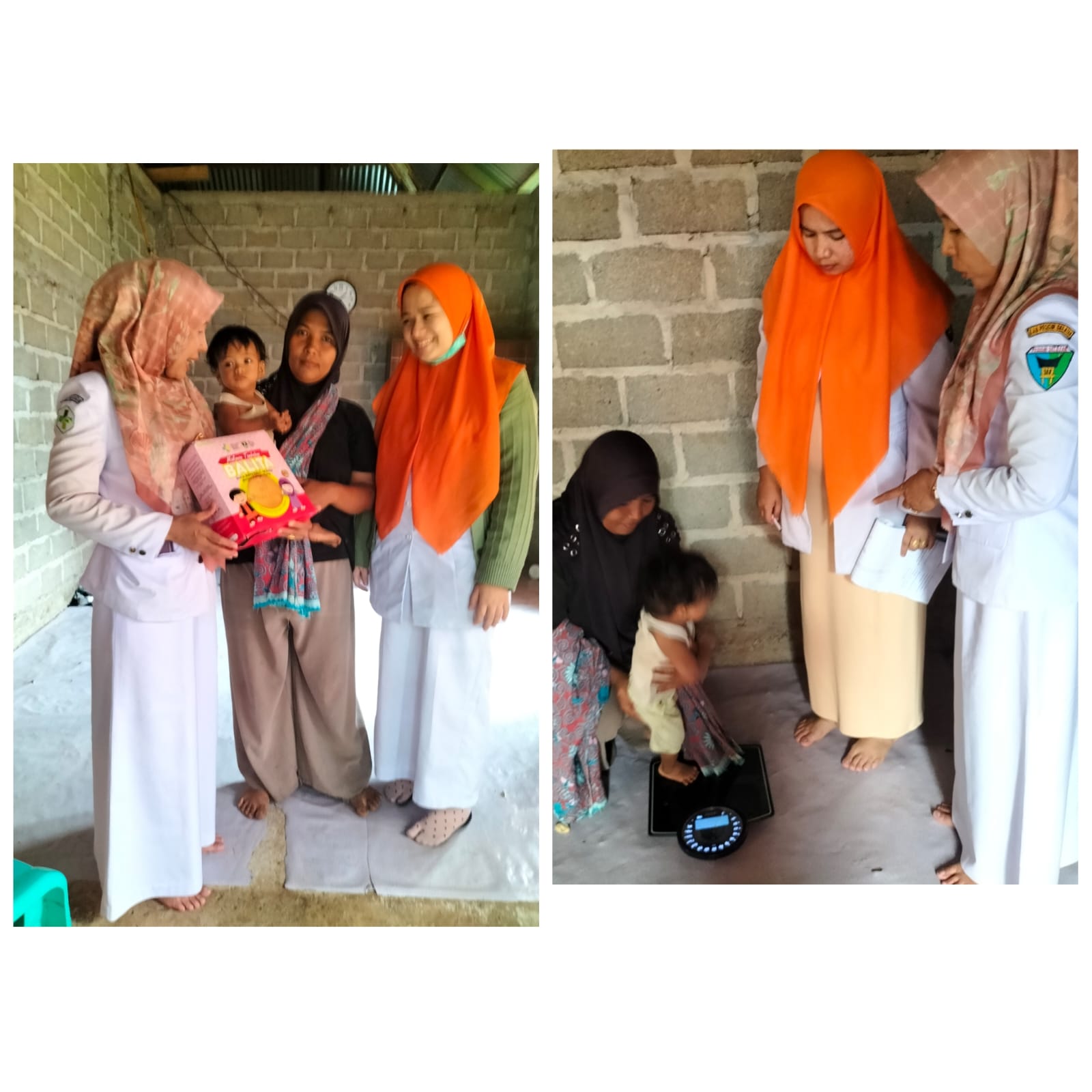 Puskesmas airpura kunjungan rumah Anak gizi kurang /TUMBANG, Nagari Damar lapan batang