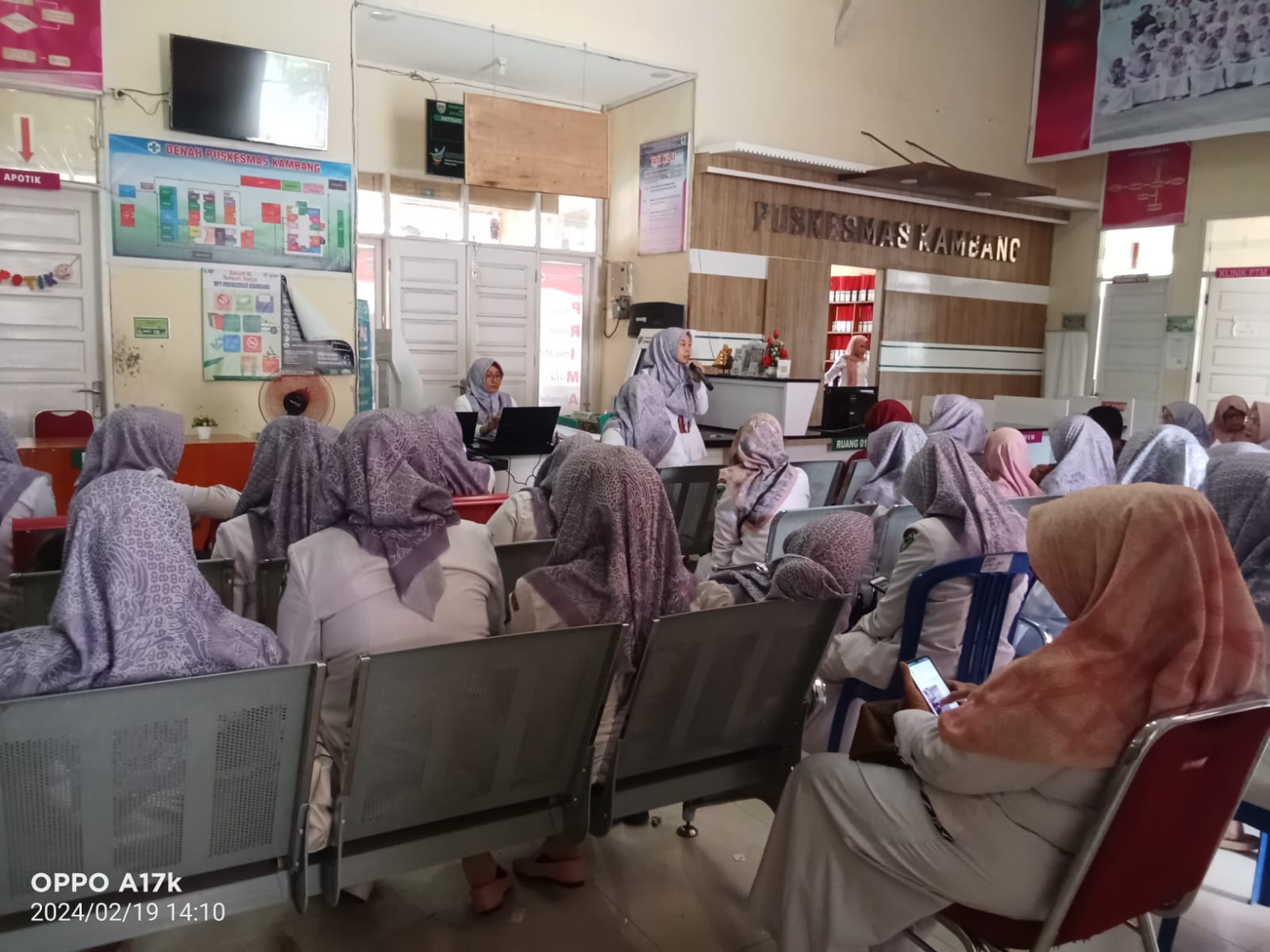 Pelaksanaan Lokmin Bulanan di Puskesmas Kambang