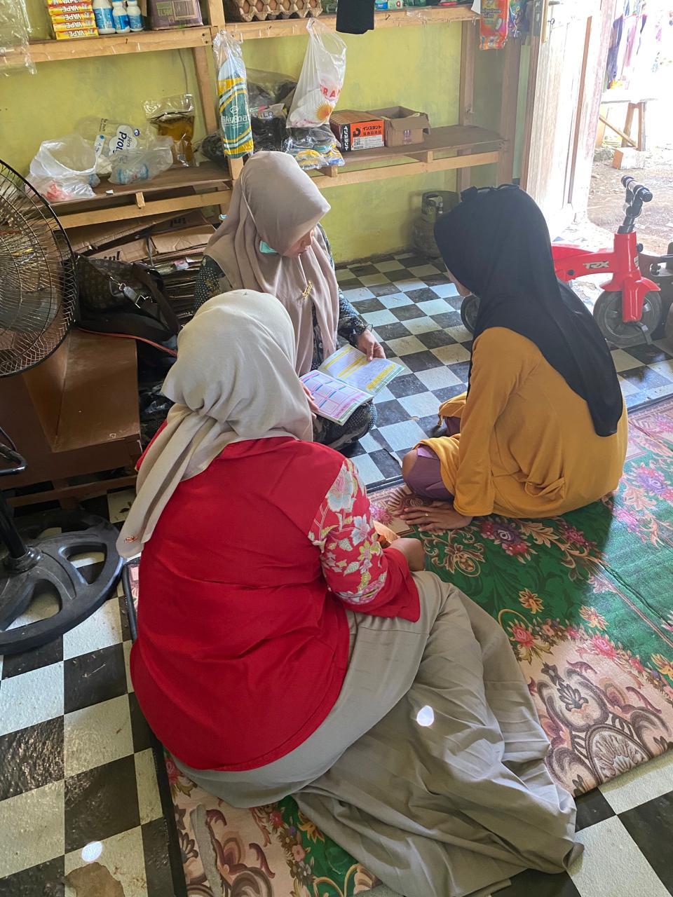 Puskesmas Airpura kunjungan lapangan ibu hamil Resti , Nagari Indrapura utara 