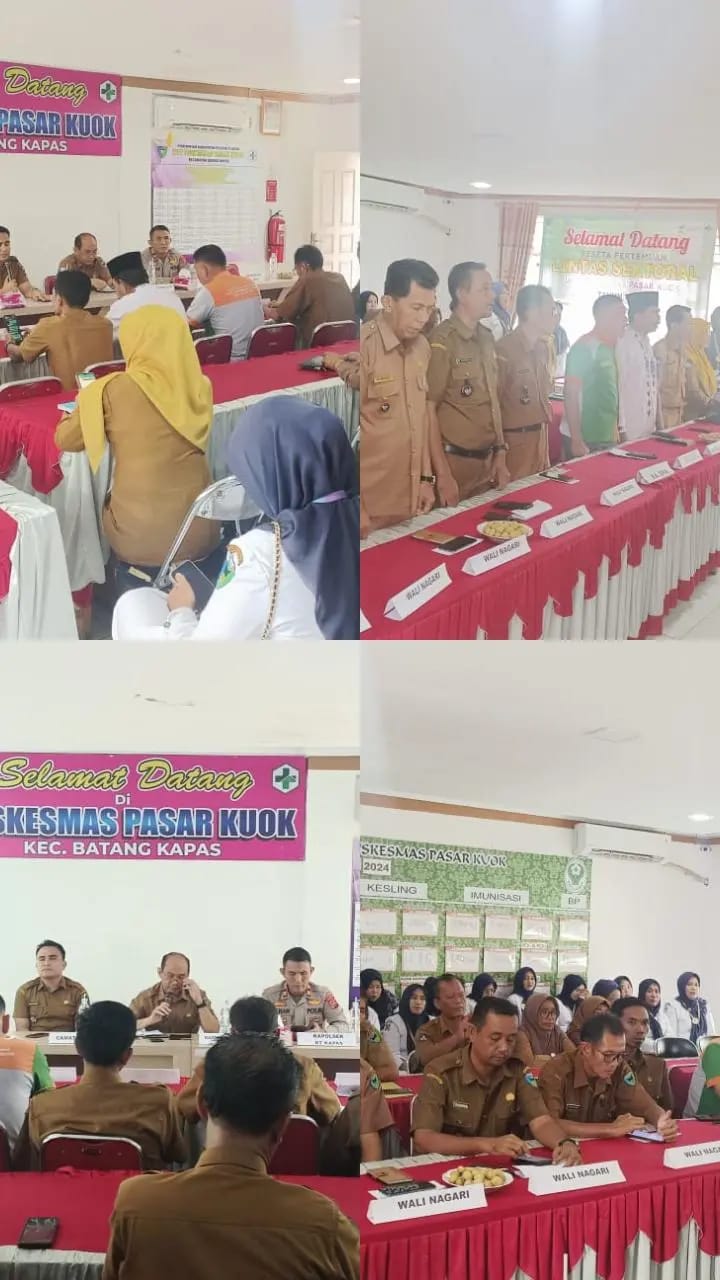 Pelaksanaan Lokmin Lintas Sektoral Triwulan 1 Puskesmas Pasar kuok