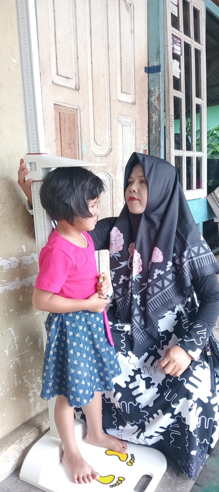 Pelaksanaan Posyandu bunga tanjung 3 Kenagarian Nanggalo wilayah kerja Puskesmas Tarusan