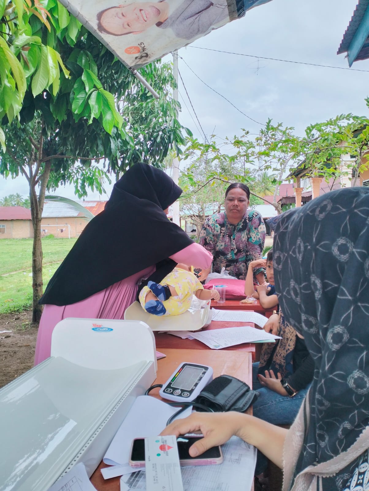 Pelaksanaan Posyandu Mawar II Kenagarian Kapuh wilayah kerja Puskesmas Tarusan