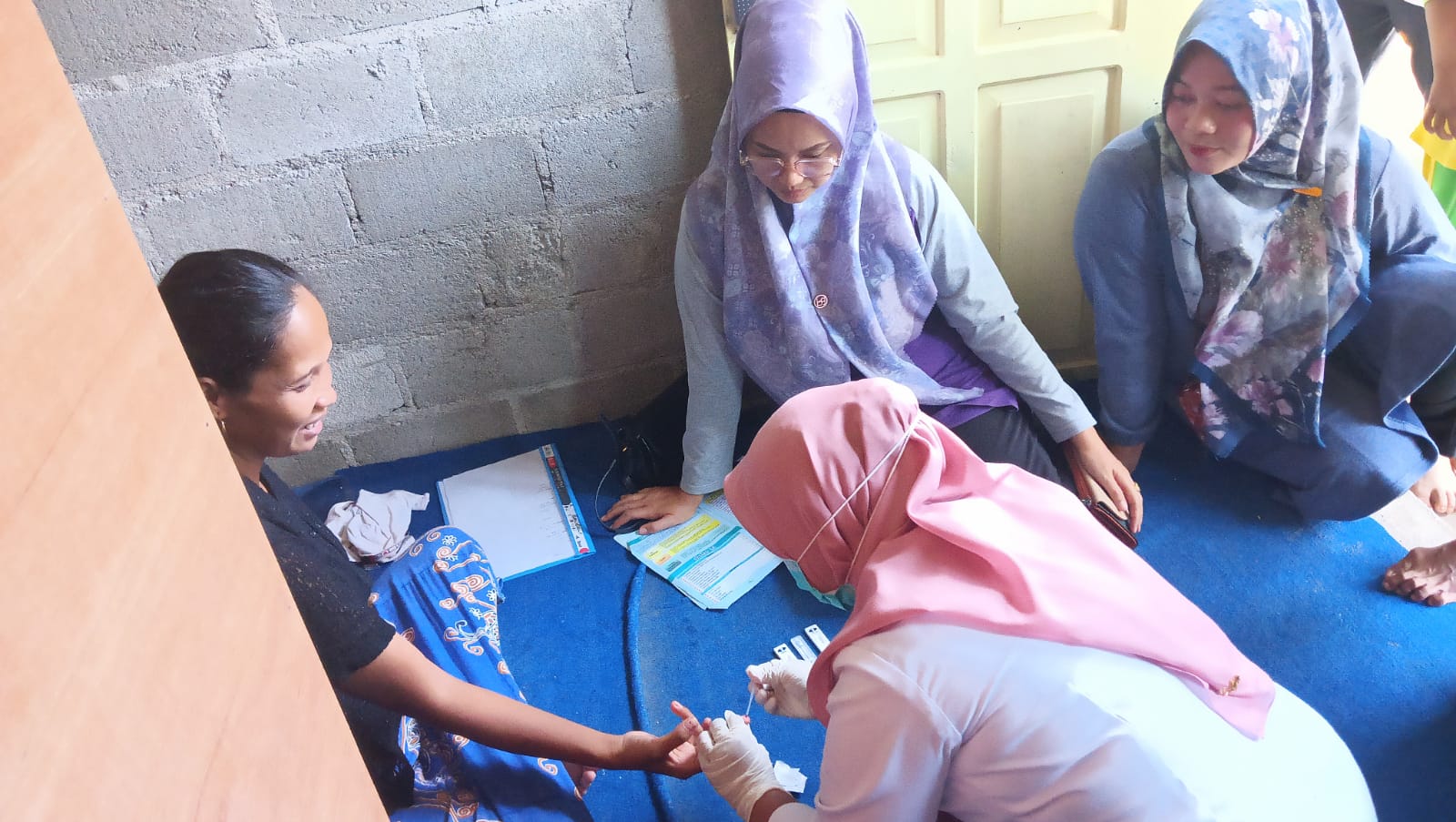 Kunjungan Rumah Ibu Hamil Resiko Tinggi ke kampung Muaro api-api wilayah kerja puskesmas Pasar Baru