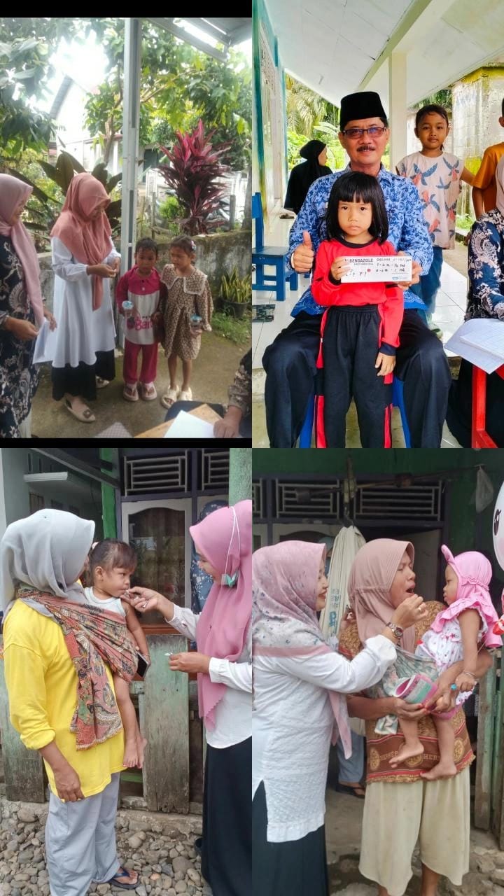 Pelaksanaan Pemberian Obat Pencegahan Massal (POPM) Puskesmas Airpura