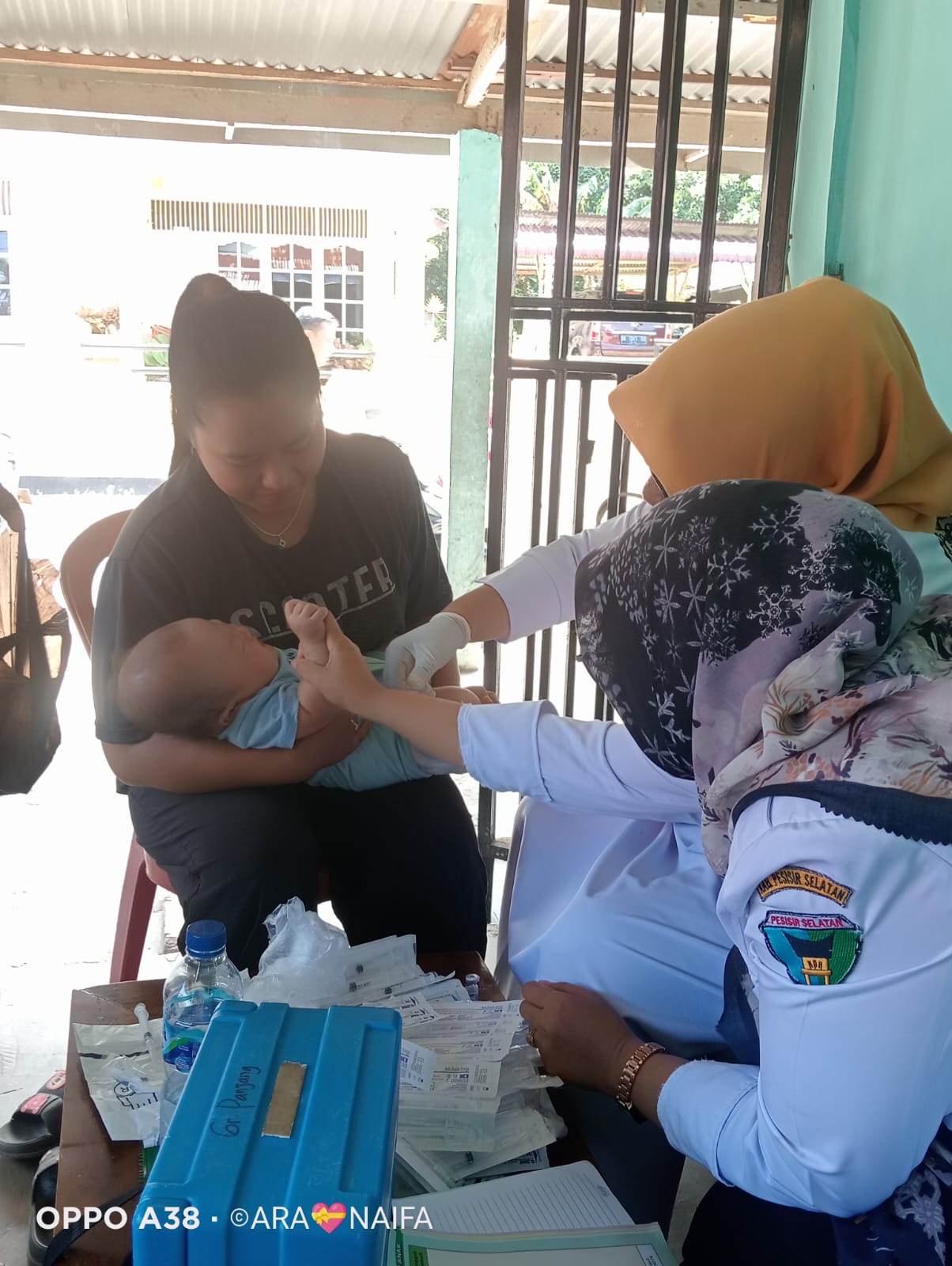 Pelaksanaan Posyandu bunga tanjung 4 Kenagarian  nanggalo wilayah kerja Puskesmas Tarusan