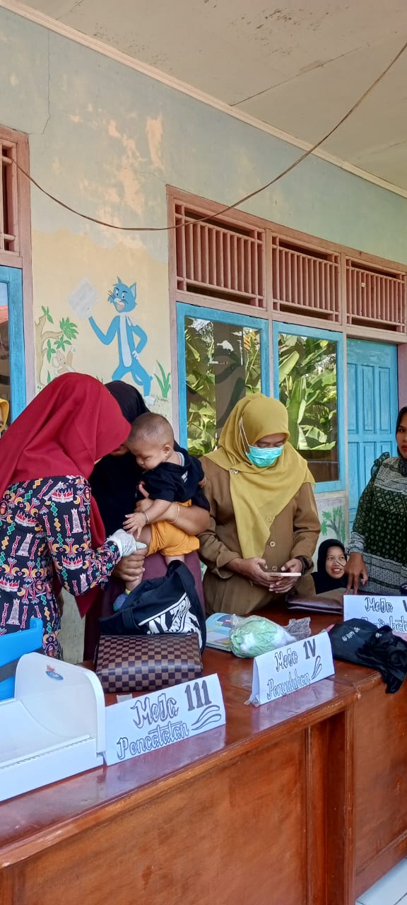 HARI PERTAMA PELAKSANAAN PENARI (SEPEKAN MENGEJAR IMUNISASI) DI POSYANDU BOUGENVILLE DAN POSYANDU TU