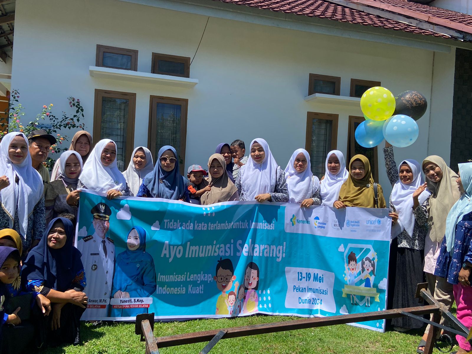 Puskesmas Kambang Kegiatan Pekan Imunisasi Dunia  (PID) di Nagari Lakitan