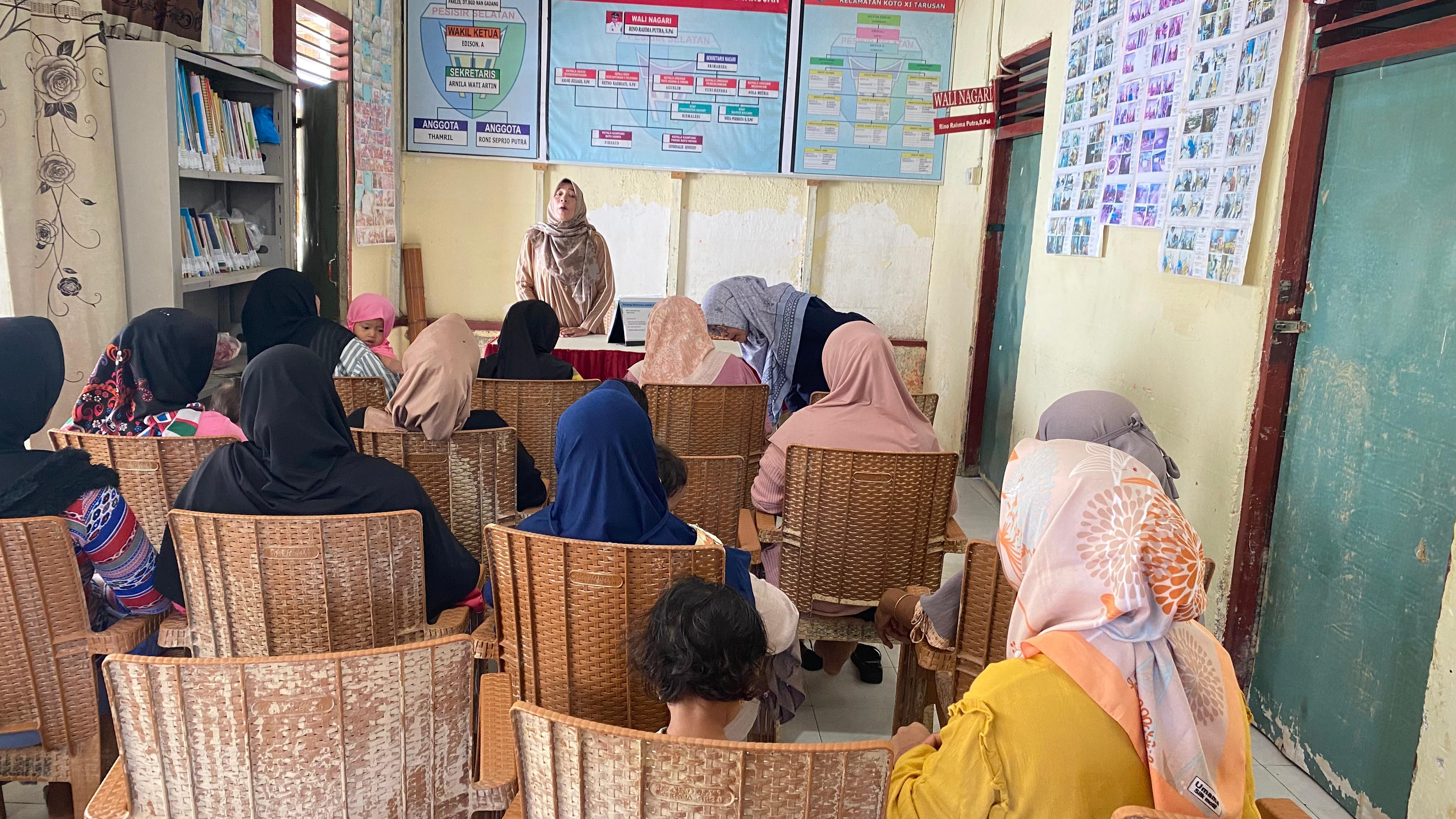 Pelaksanaan kegiatan KB di Nagari Batu hampar Wilayah kerja Puskesmas Tarusan