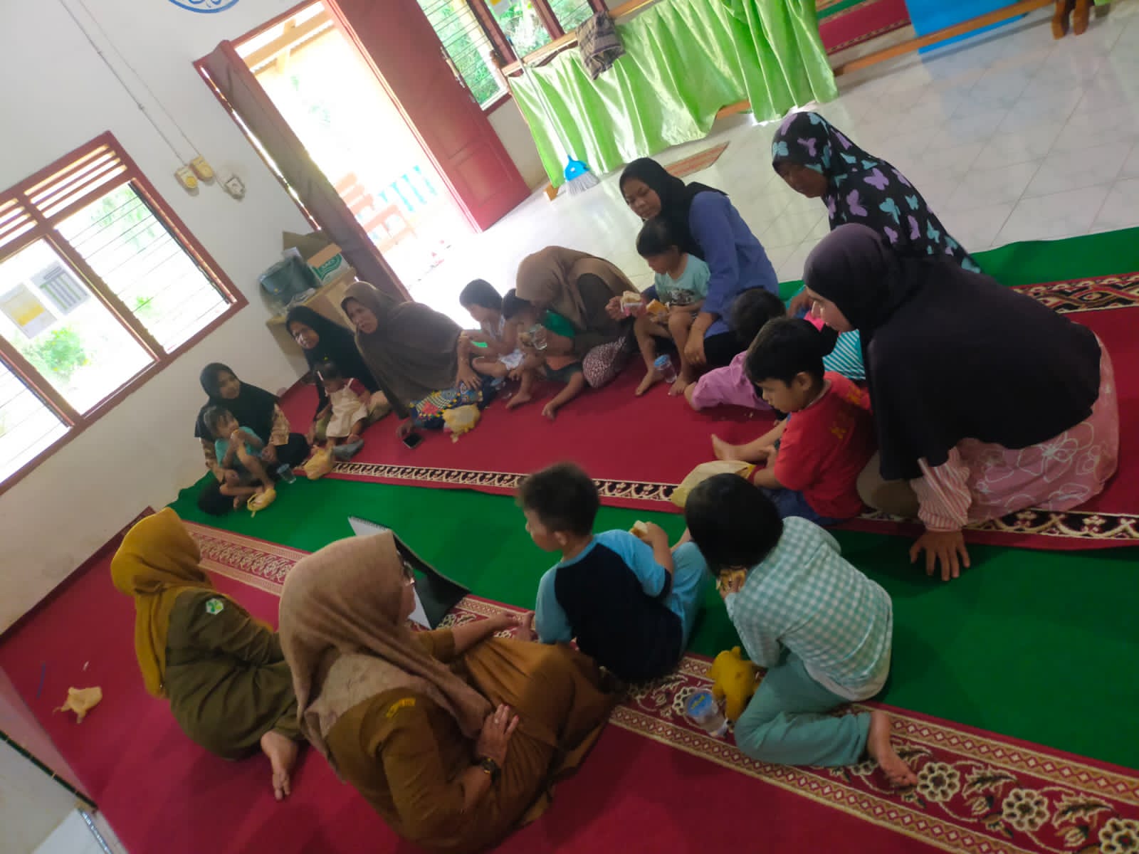 Puskesmas Air Haji  Pelaksanaan Pertemuan Kls Ibu balita pasar air haji