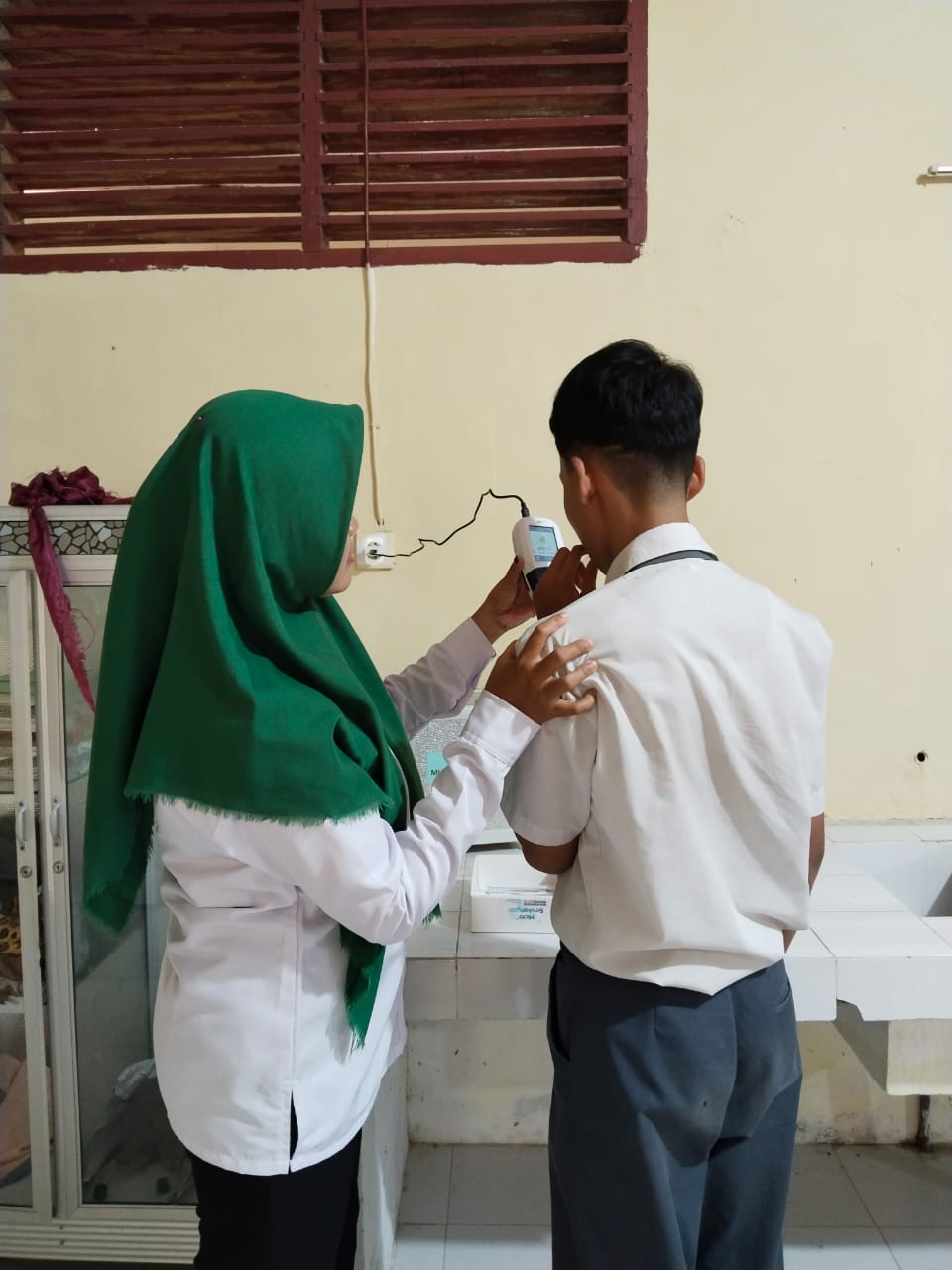 Kegiatan Skrining Upaya berhenti merokok dan UKS di Sekolah SMAN I Bayang Utara Puskesmas Asam Kumba