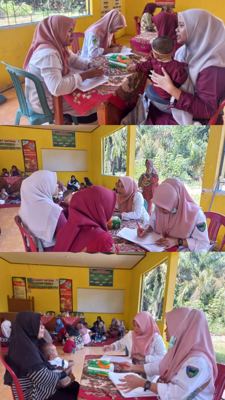 Petugas Gizi Tj Makmur melakukan pendampingan MP ASI dan Asi eklusif di posyandu Kenanga I dan Kenan