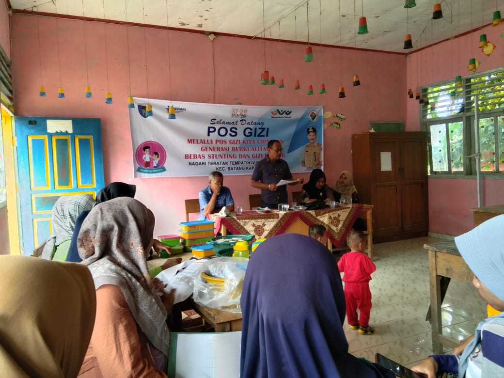 PEMBUKAAN  POS GIZI PUSKESMAS IV KOTO MUDIK