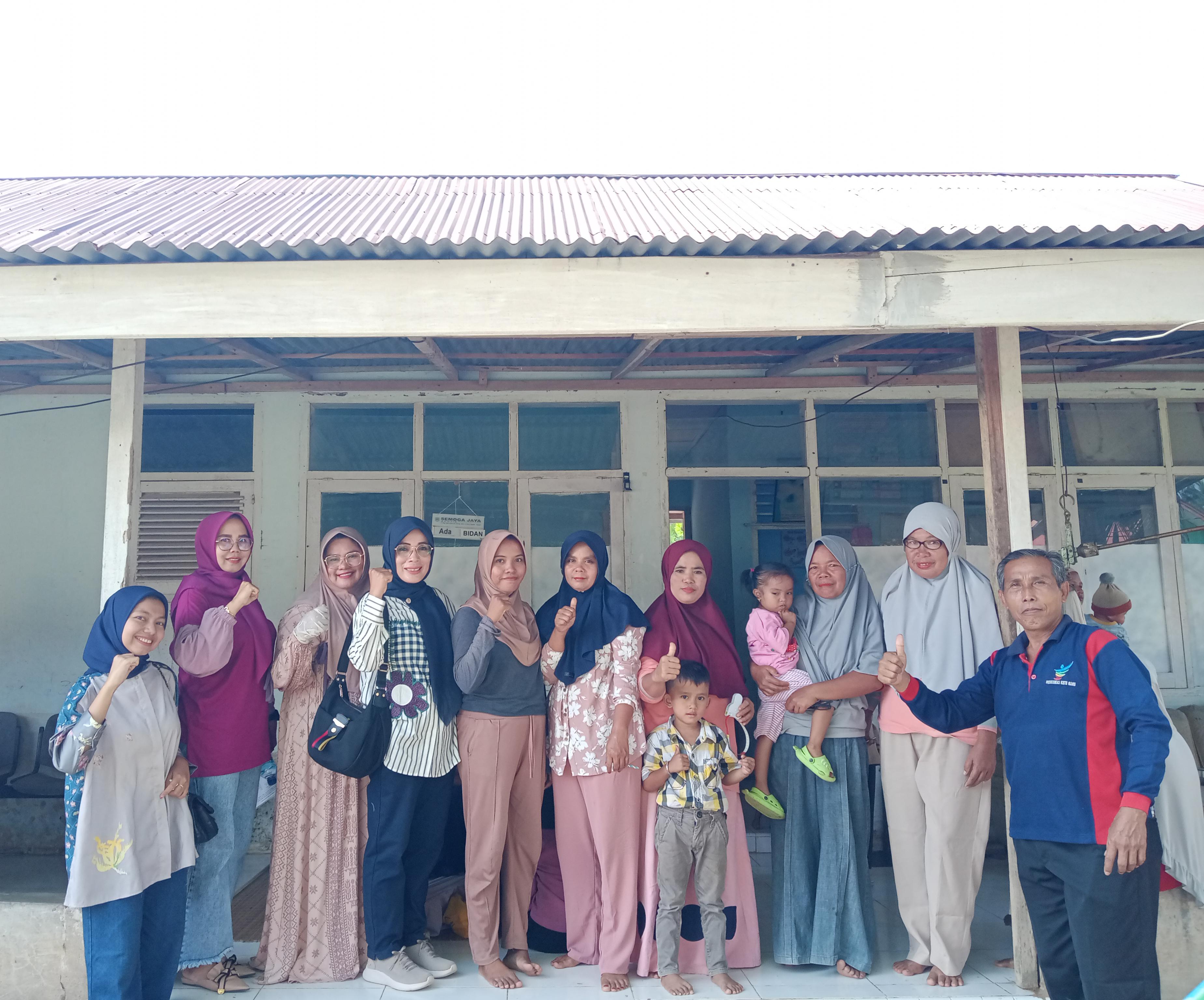 Puskesmas Koto Baru Monev Posyandu dan Intervensi Serentak Cegah Stunting diPosyandu Kampung Akad 1 