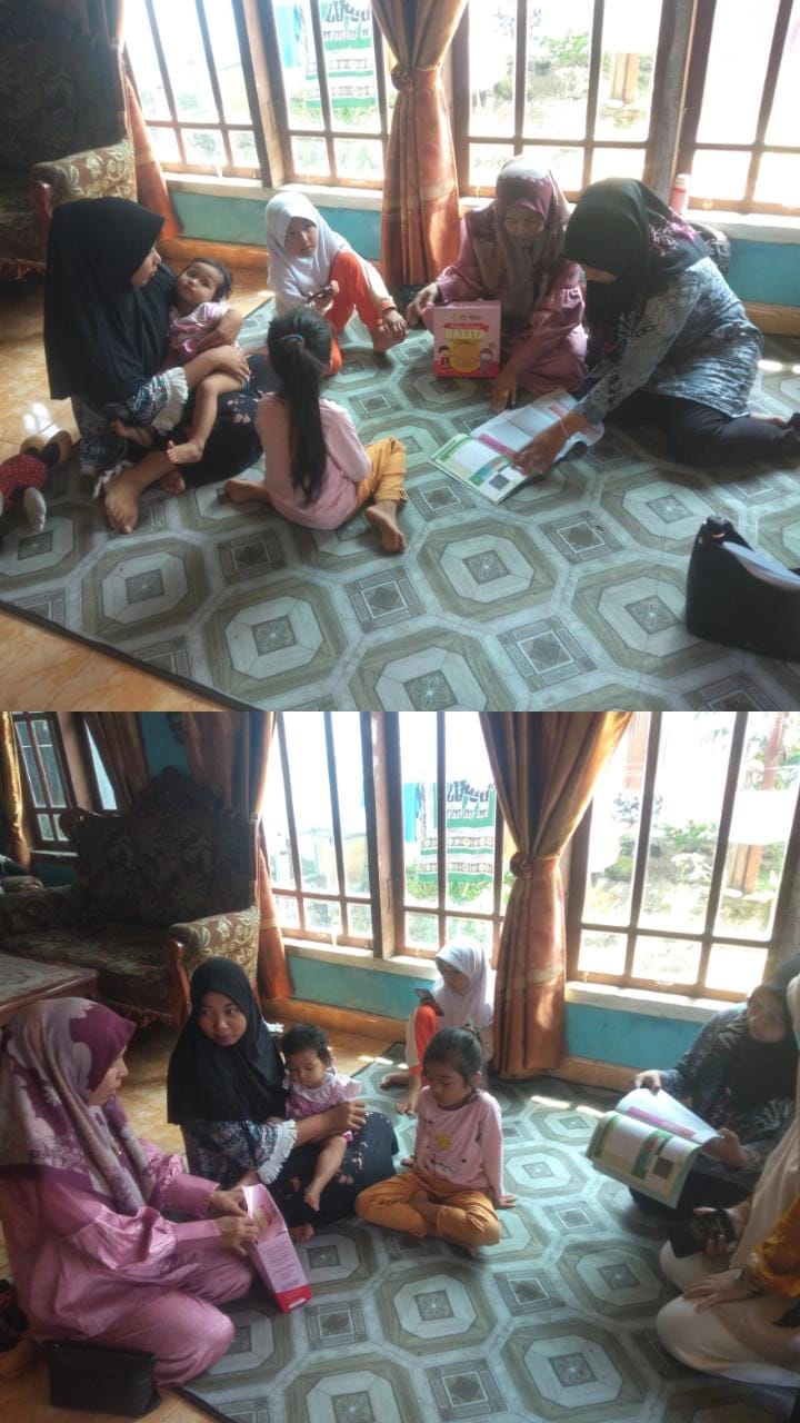  Petugas anak Airpura melakukan kunjungan rumah Anak gizi kurang /TUMBANG di Inderapura timur