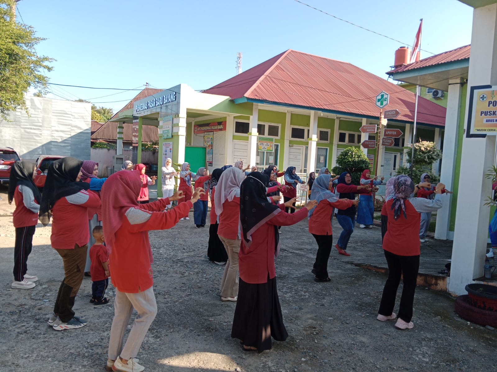 KEGIATAN GERMAS  UPT PUSKESMAS  PASAR BARU  