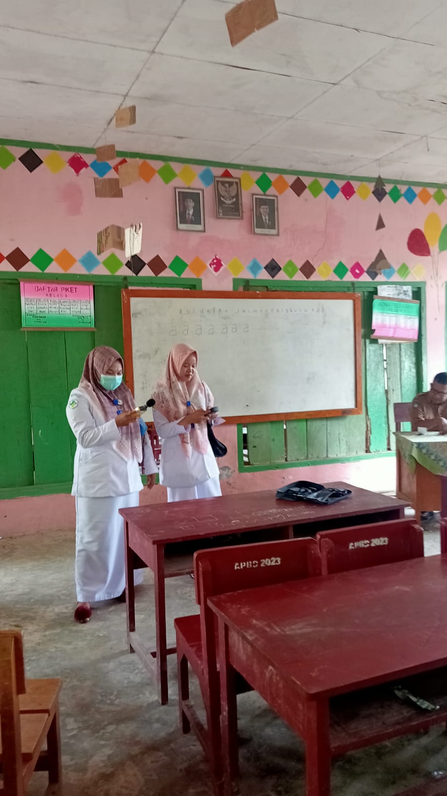 Inspeksi Kesehatan Lingkungan di Sekolah Puskesmas Rahul