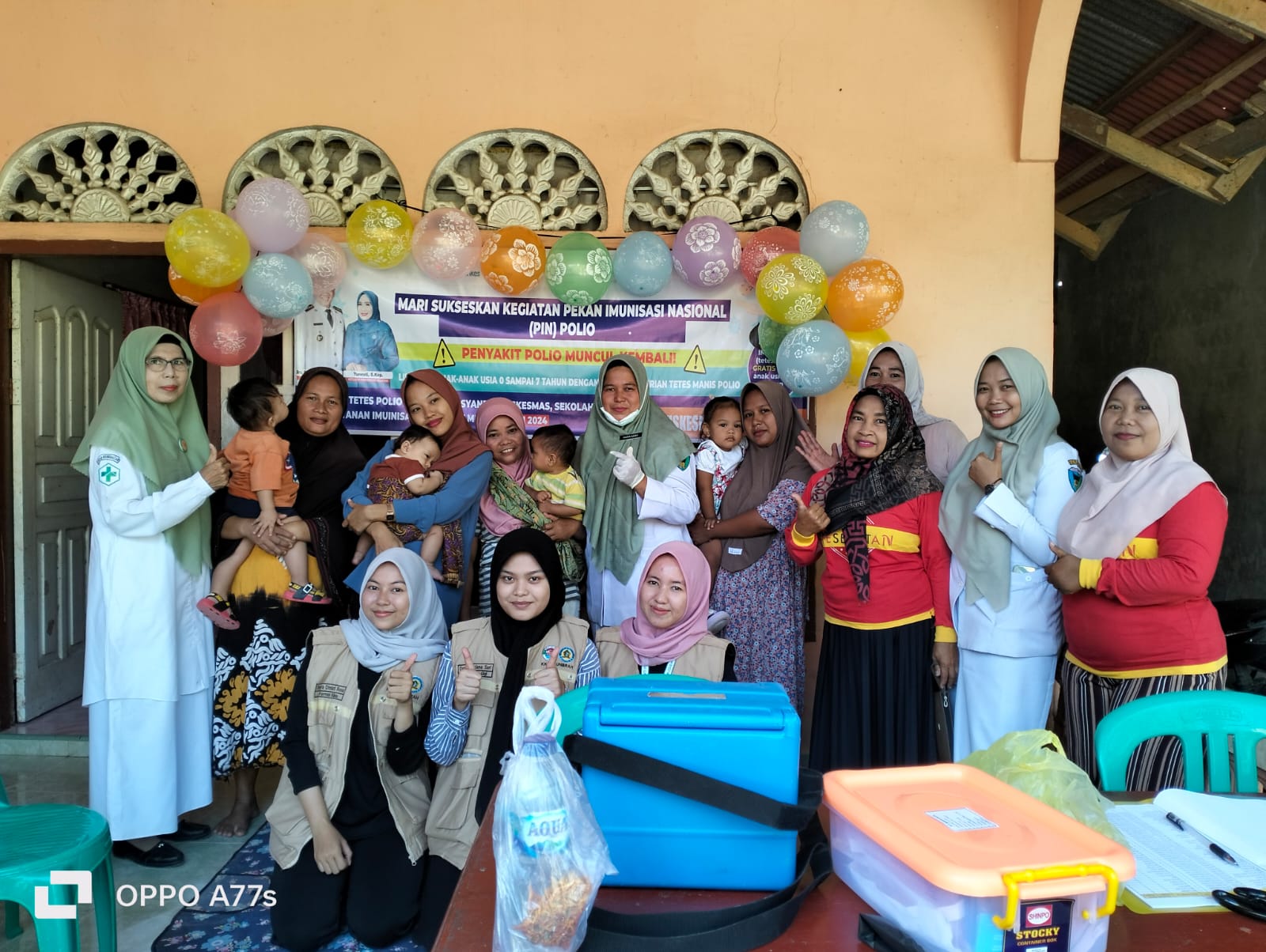 PUSKESMAS IV KOTO MUDIK PELAKSANAAN PENCANANGAN PIN POLIO