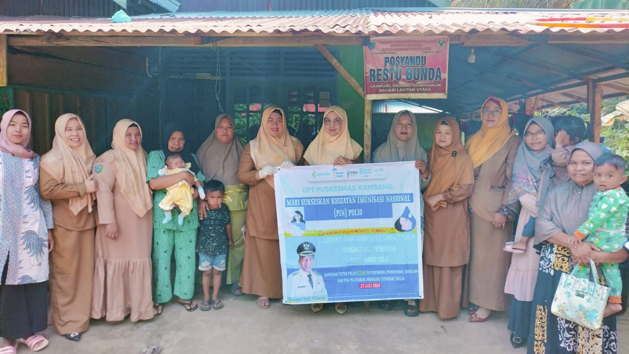 PELAKSANAAN LAUNCHING PEKAN IMUNISASI ( PIN ) POLIO di NAGARI LAKITAN UTARA wilker Puskesmas Kambang