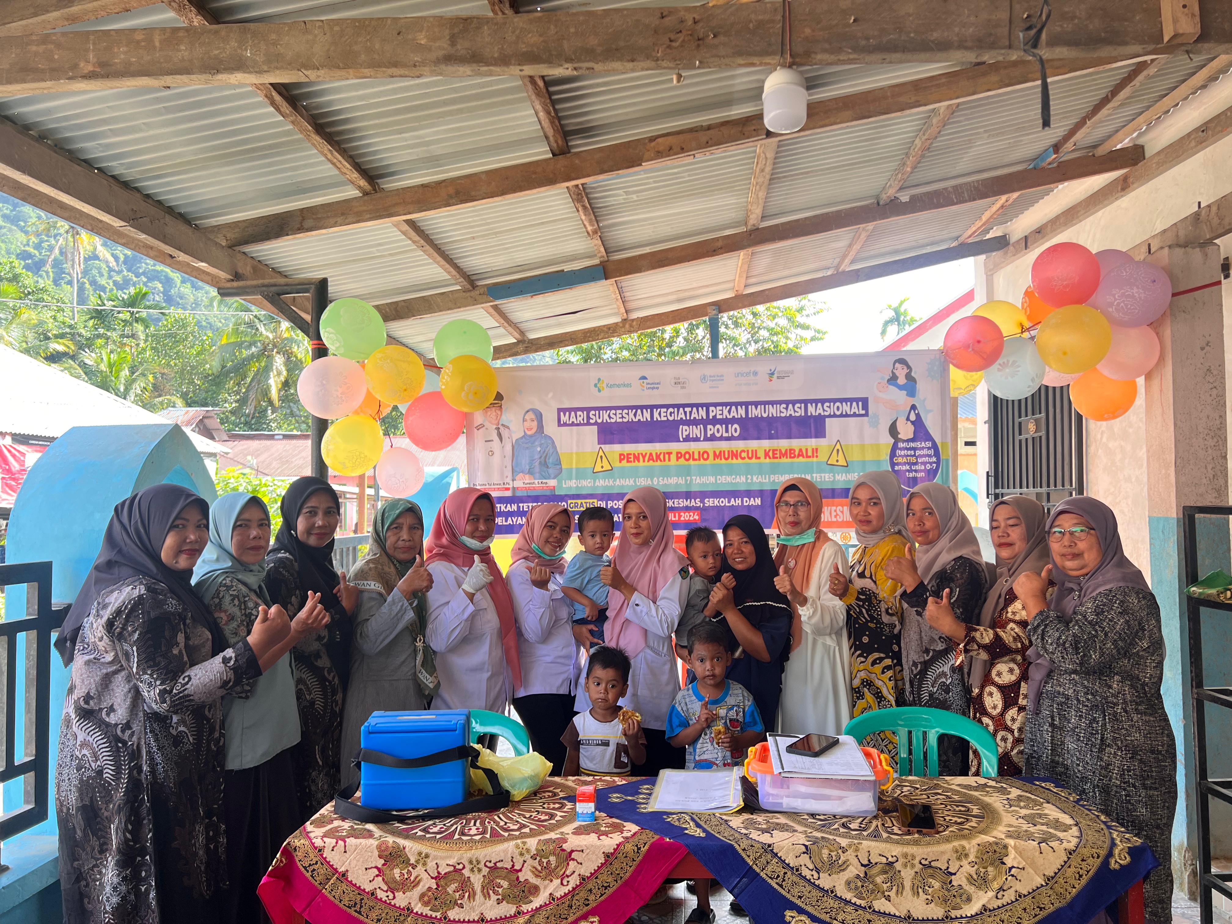 PUSKESMAS IV KOTO MUDIK PELAKSANAAN PIN POLIO TAHAP I
