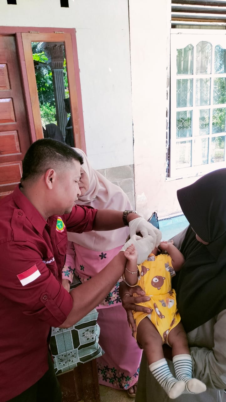 Hari Ketiga Pelaksanaan PIN Polio Wilayah Kerja Puskesmas Kambang 