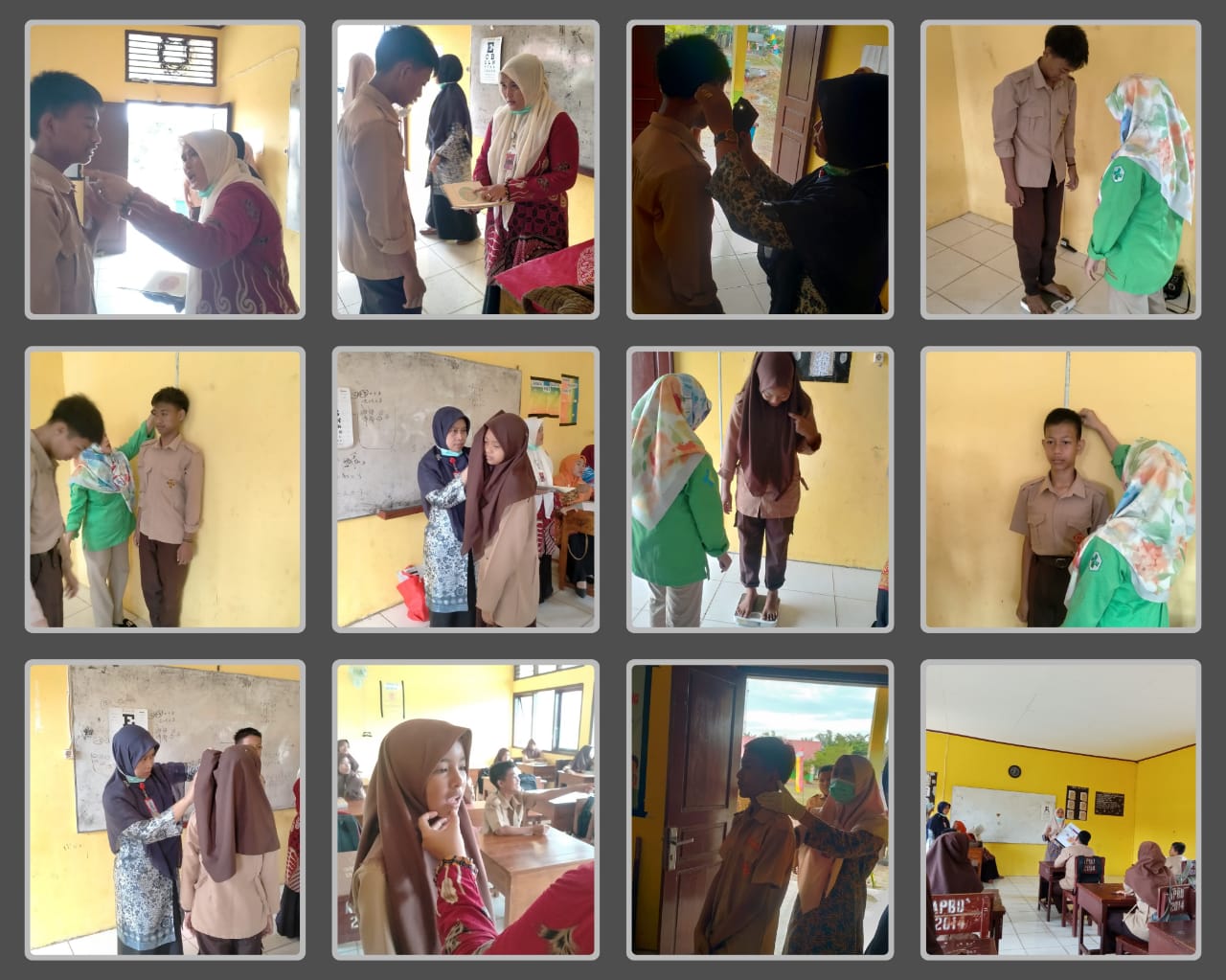 Pelaksaanaan kegiatan penjaringan berkala anak sekolah dan screening TB di SMP N 4 Silaut.