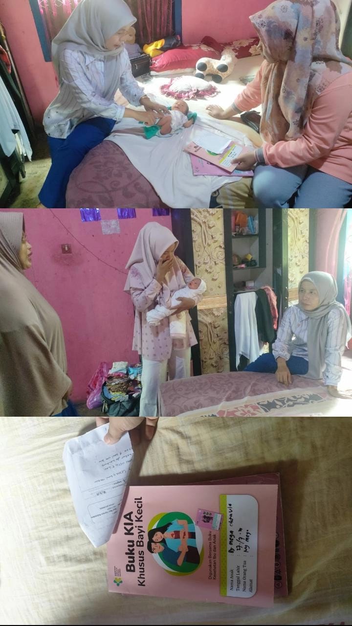 Kegiatan Kunjungan Rumah pada Bayi BBLR di Nagari Lubuk Betung.