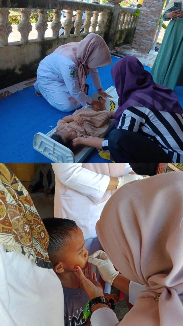 PENIMBANGAN MASSAL DAN PEMBERlAN VITAMIN A DI POSYANDU