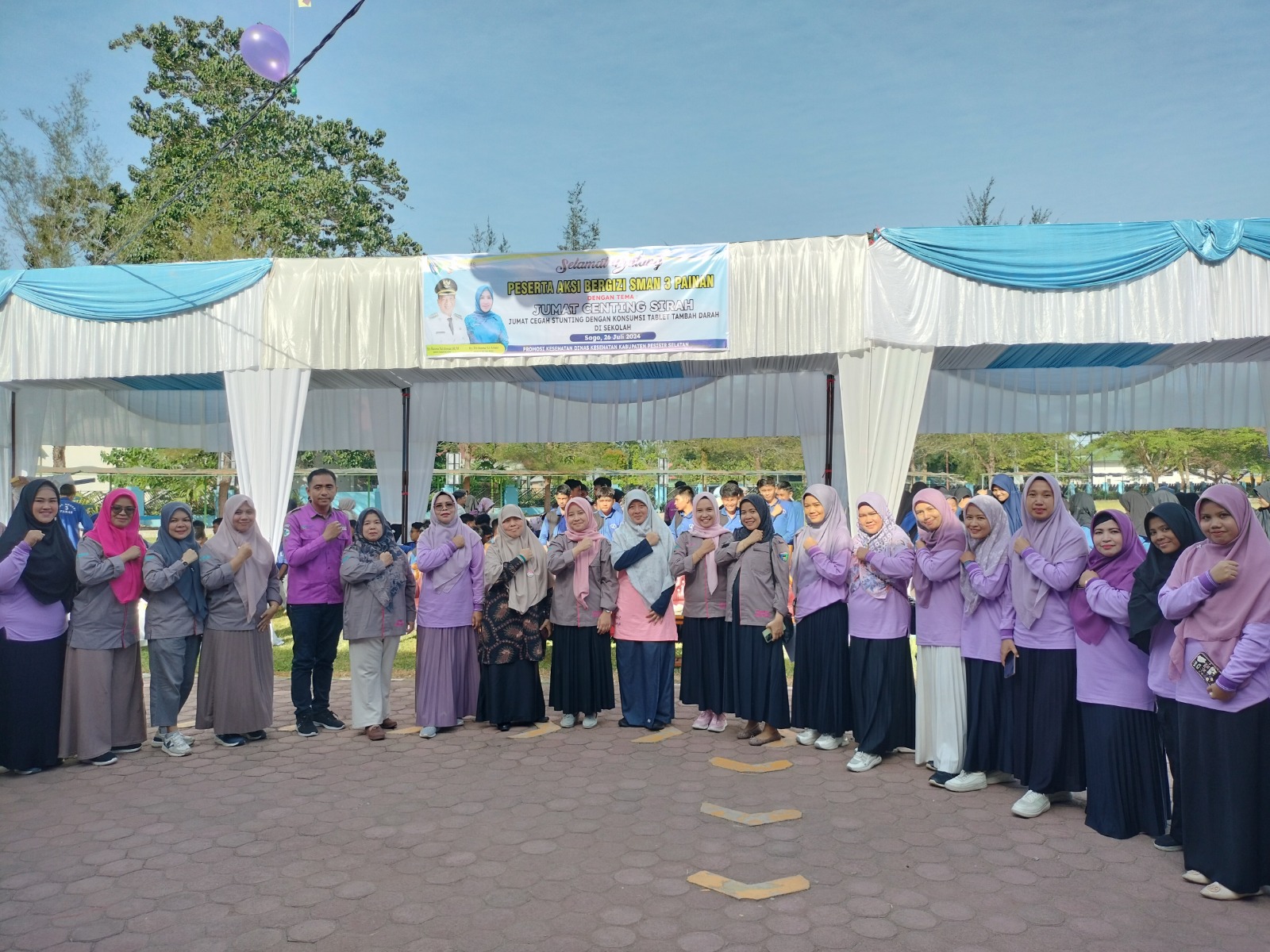 Dinas kesehatan Kabupaten Pesisir Selatan melaksanakan Pergerakan Masyarakat  Aksi bergizi dengan te