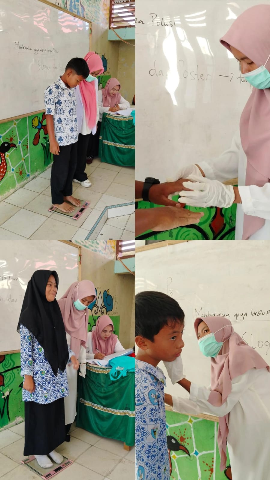 Kegiatan Penjaringan Kesehatan  Murid Baru di SMPN  3 Airpura.