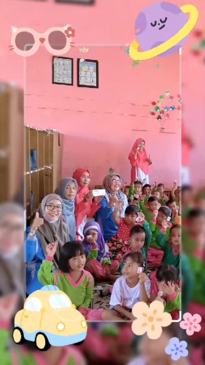 Pemberian Obat Cacing (POPM)di SD 05 Dan TK Koto Anau Tapan Wilayah Kerja UPT Puskesmas Tapan 