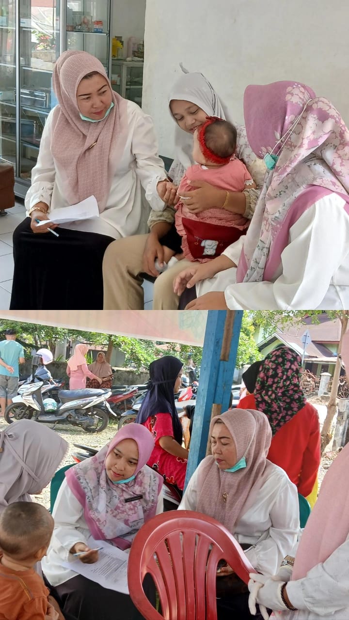 Pendampingan pemberian MPASI Dan ASI Eksklusif Di Posyandu Manggis 1