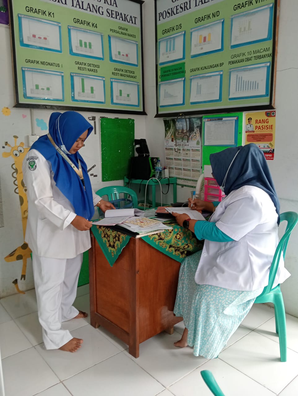 Monitoring  Evaluasi dan Fasilitatif di Poskesri Nagari Riak Danau Wilayah Kerja Puskesmas Tapan