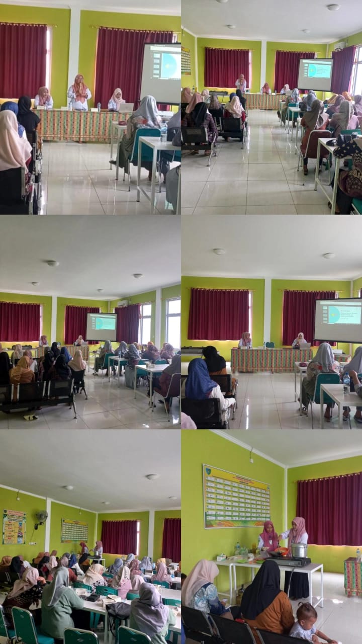 Pelatihan Pemberian Makanan Tambahan Berbasis Pangan Lokal  Di Puskesmas Tanjung Makmur.