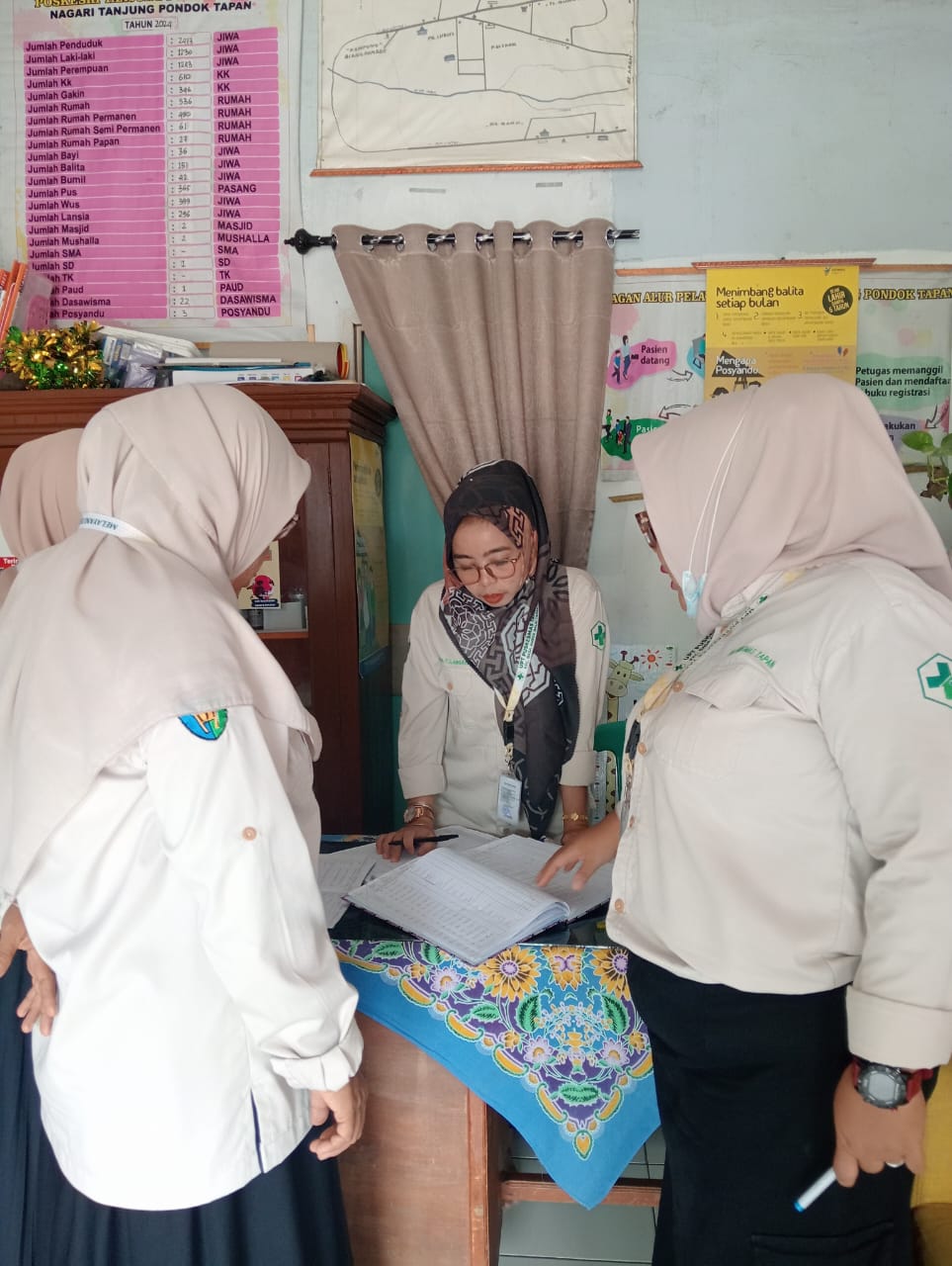 Supervisi dan Pembinaan ke Poskesri Tanjung Pondok di Wilayah Kerja UPT Puskesmas Tapan