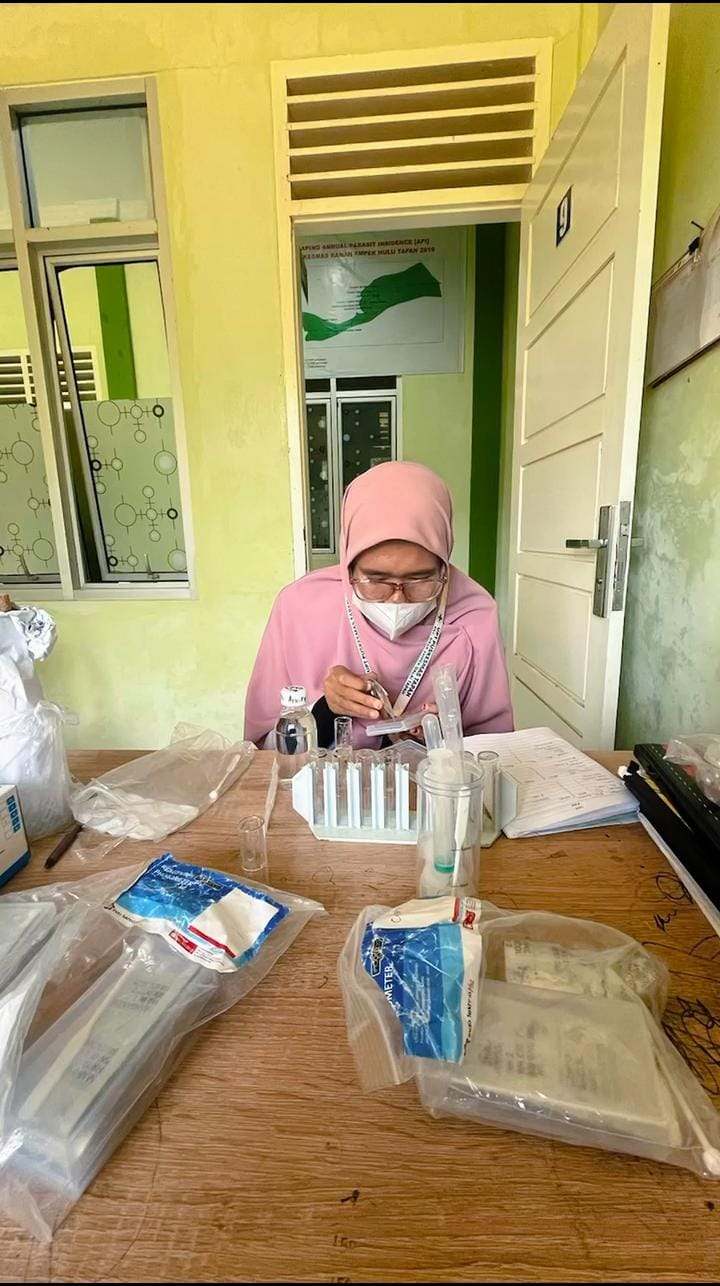 Pemeriksaan Sampel Air Rumah Tangga di Wilayah Kerja UPT Puskesmas Tapan