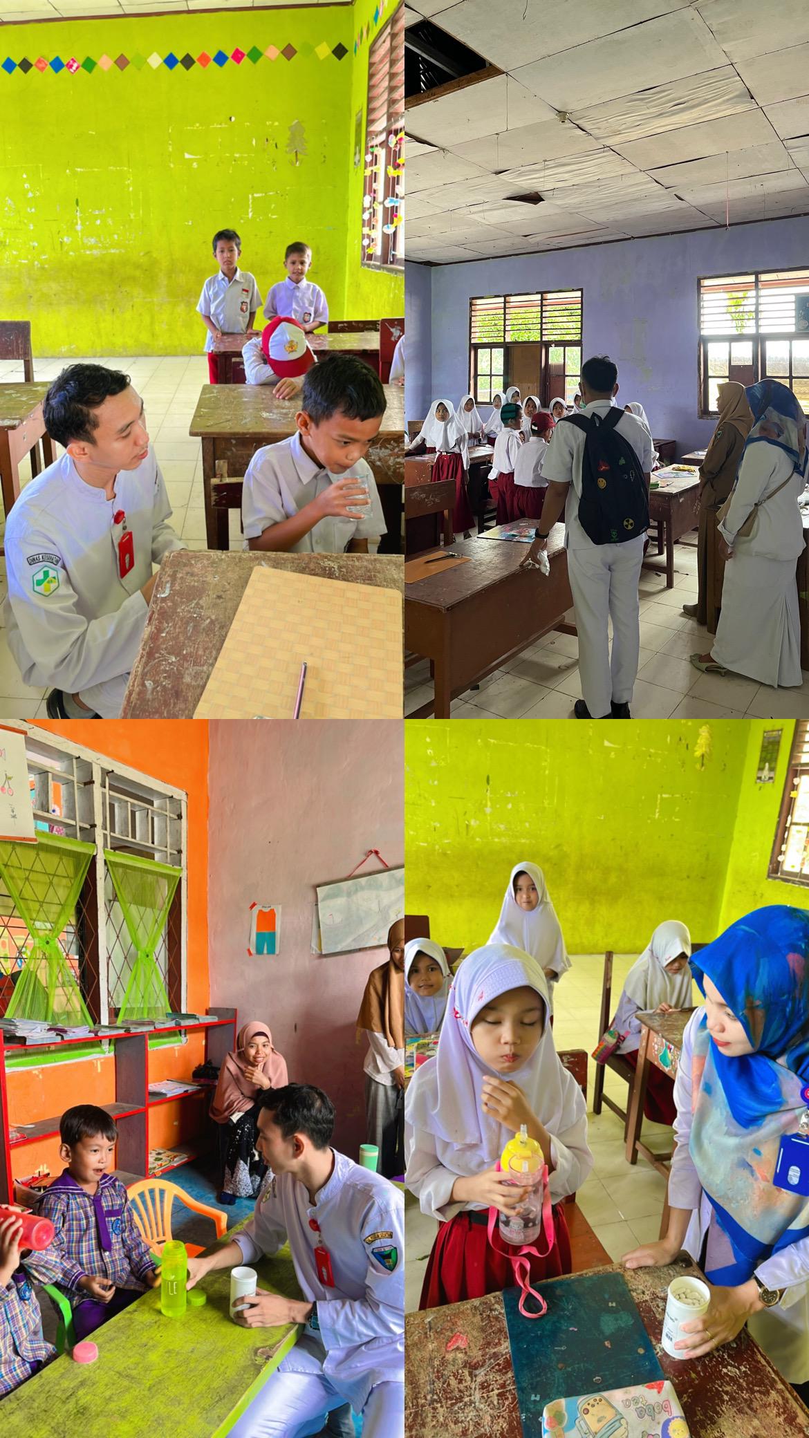 Pemberian Obat Cacing  UPT Puskesmas Tanjung Makmur