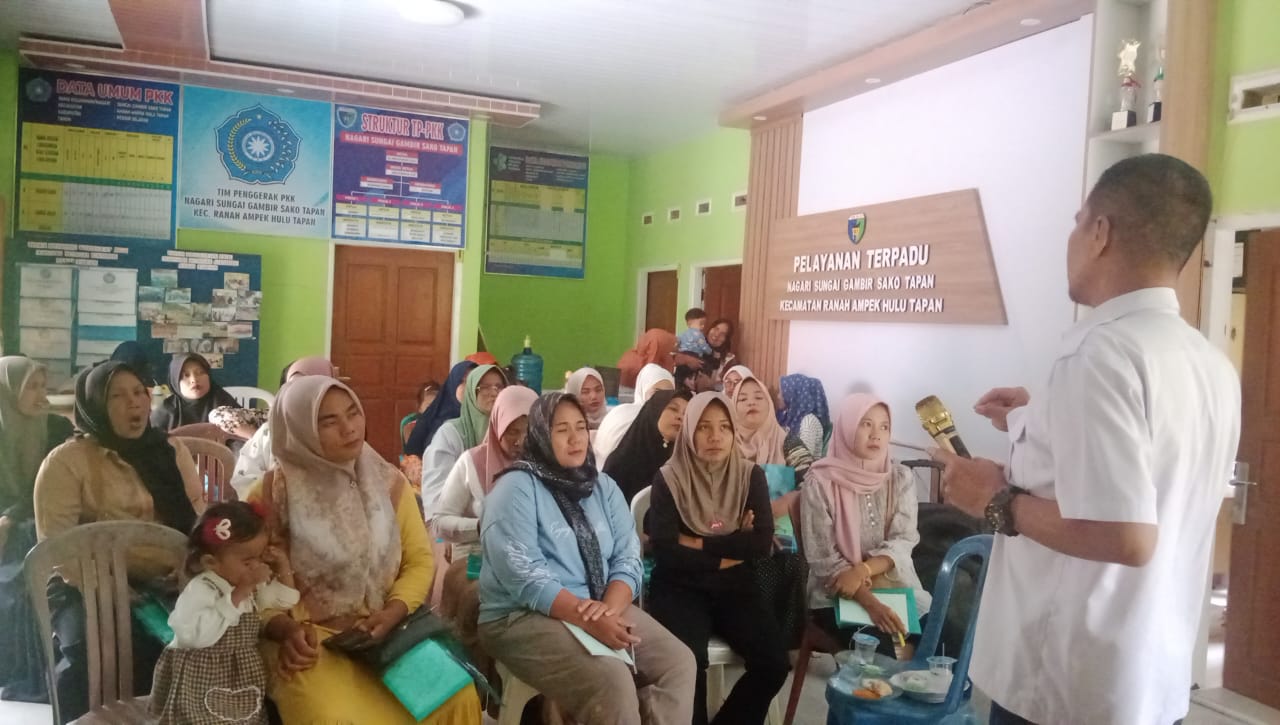 Pelatihan Kader Kesehatan Nagari Sungai Gambir Sako Tapan
