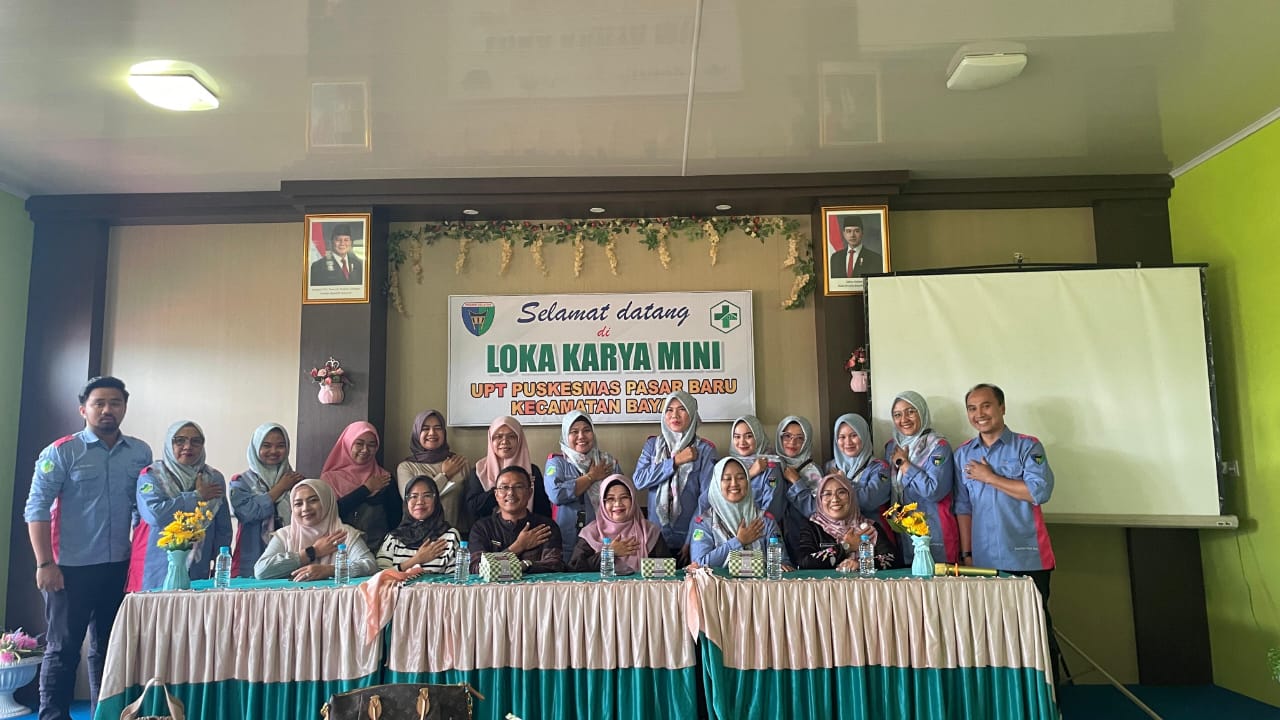 UPT Puskesmas Pasar Baru Menerima Kunjungan Kerja Dari Dinas Kesehatan Kota Bukit Tinggi