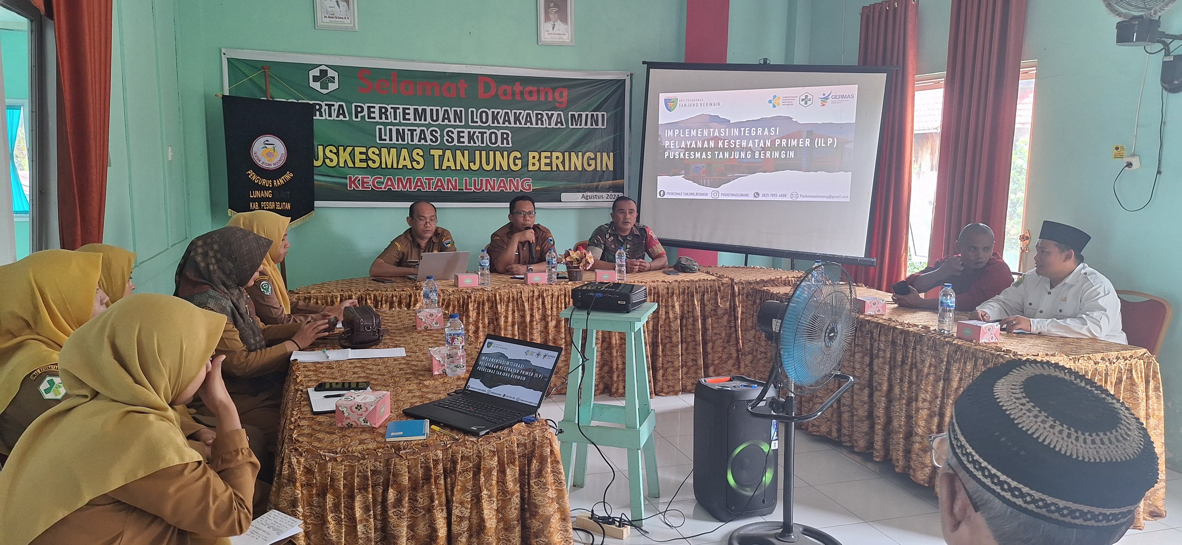 Pelaksanaan Lokakarya Mini Lintas Sektoral Puskesmas Tanjung Beringin 