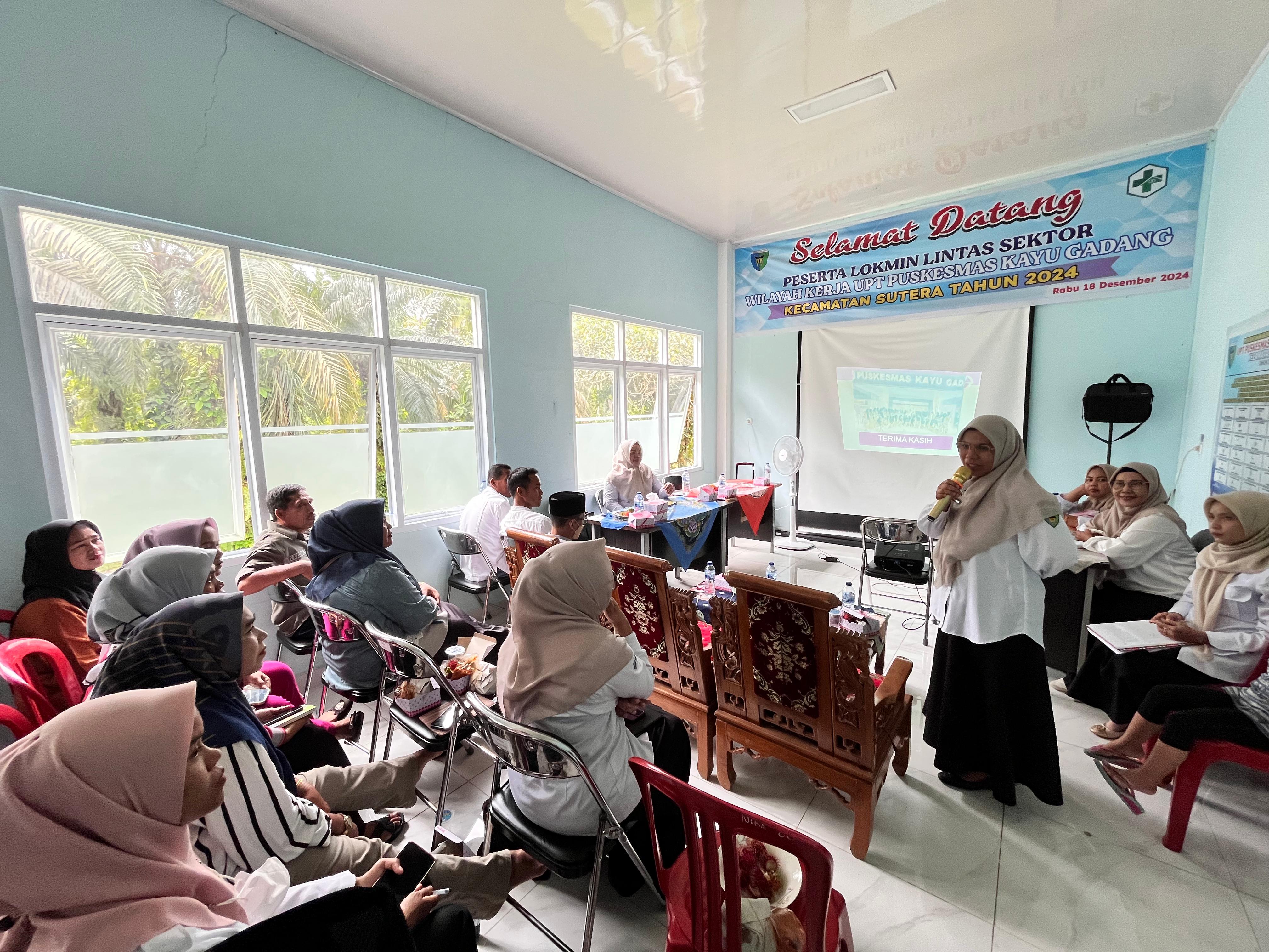 Pelaksanaan Lokkakarya Mini Lintas Sektoral Puskesmas Kayu Gadang