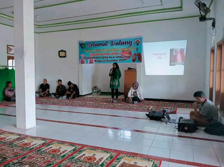 Sosialisasi Pencegahan Penyakit TBC di Nagari Batang Arah Tapan 